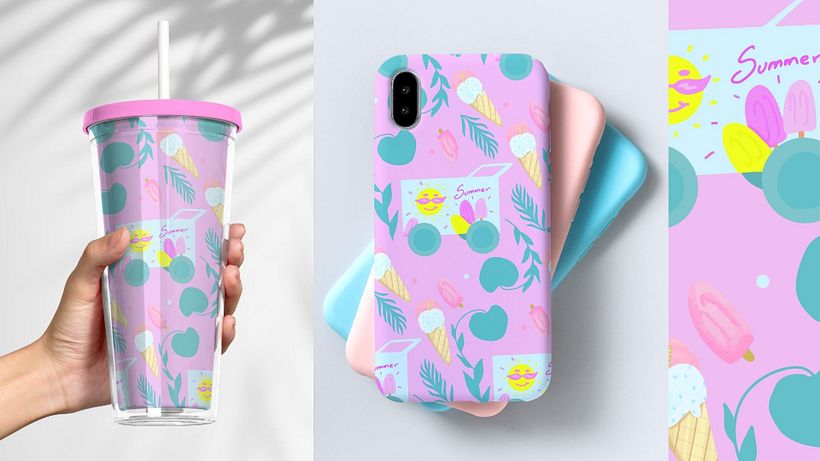 Mi proyecto del curso: Ilustración digital de patterns para productos 3