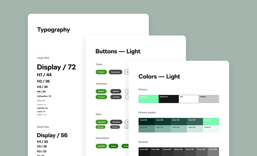 Dalla tipografia ai colori: tutto questo viene documentato nel design system, seguendo le nuove indicazioni del brand