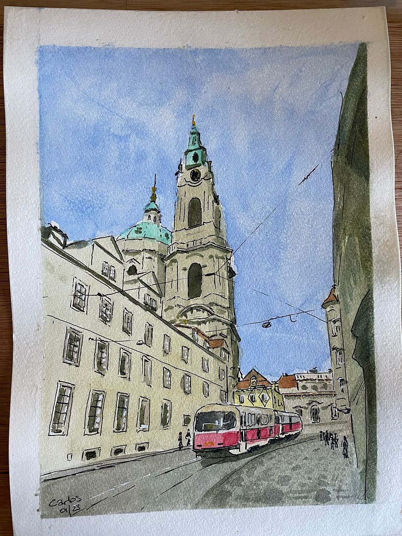 My project for course: Architectural Sketching with Watercolor and Ink 3