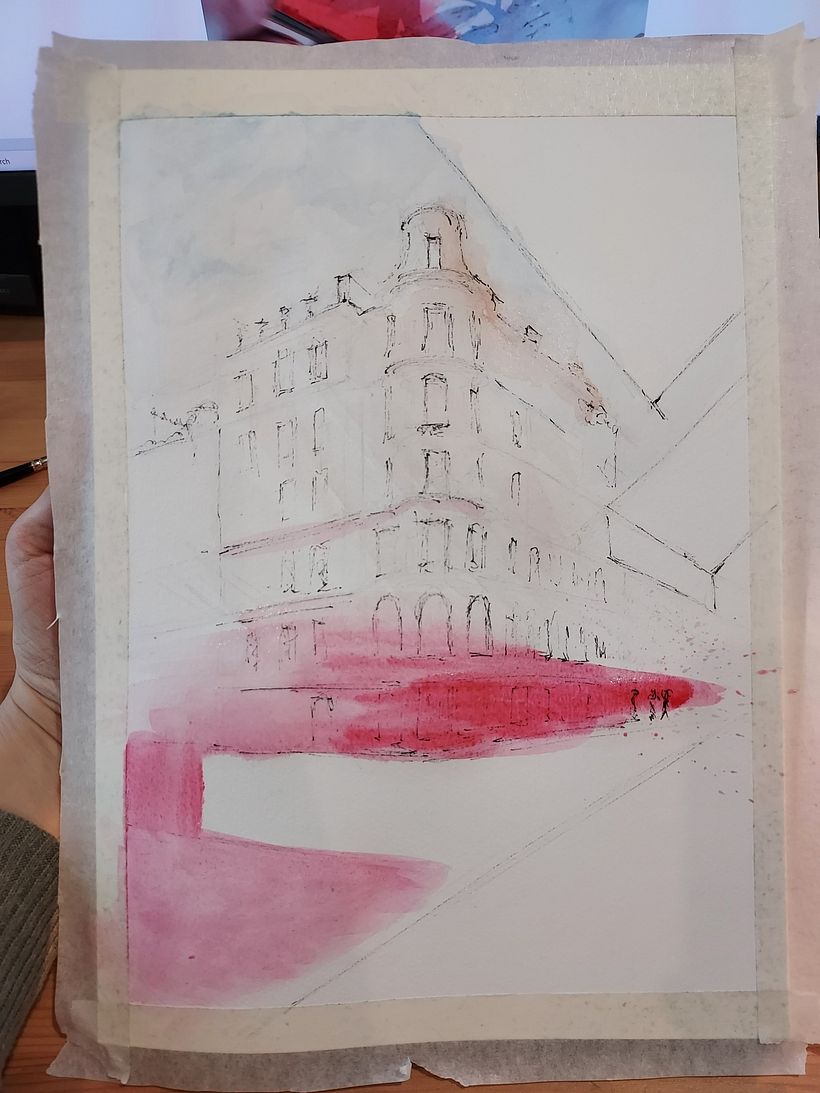 My project for course: Architectural Sketching with Watercolor and Ink 3