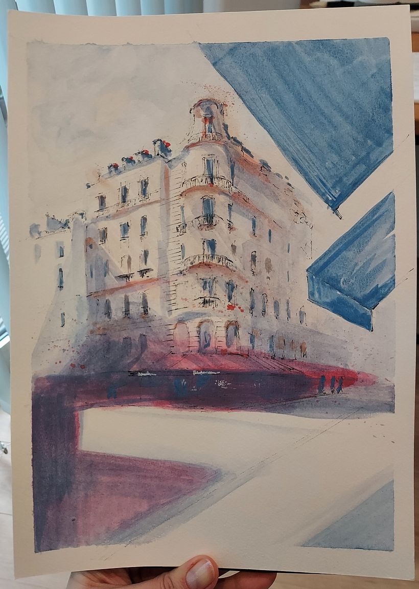 My project for course: Architectural Sketching with Watercolor and Ink 5