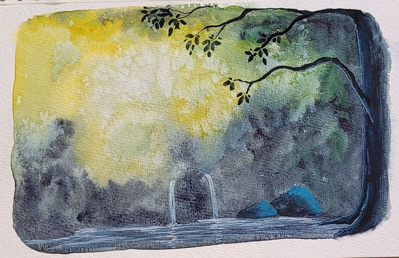 Meu projeto do curso: Pintura de paisagens fantásticas com aquarela e guache 3