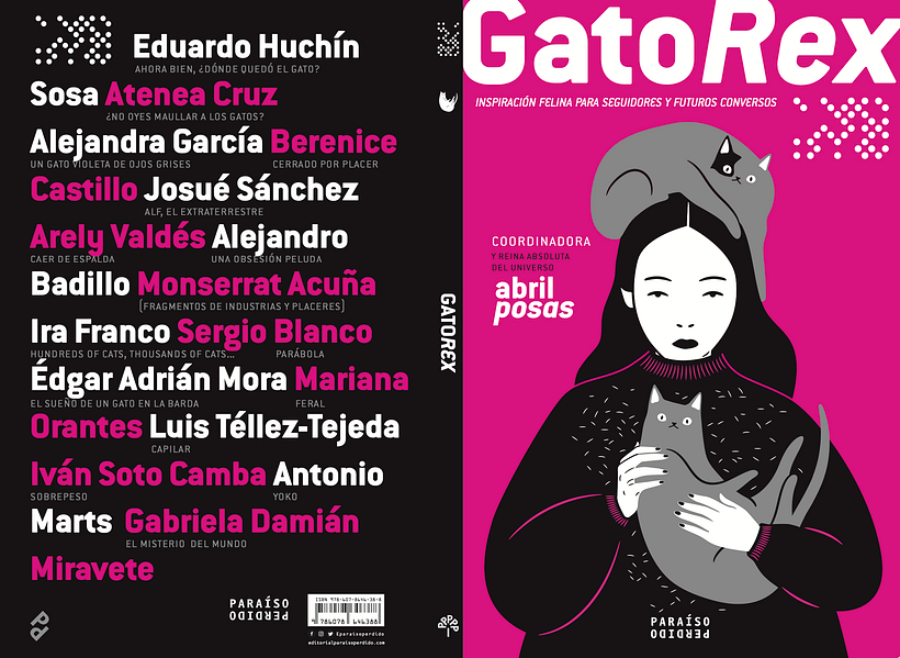Portada y colaboradores de la antología