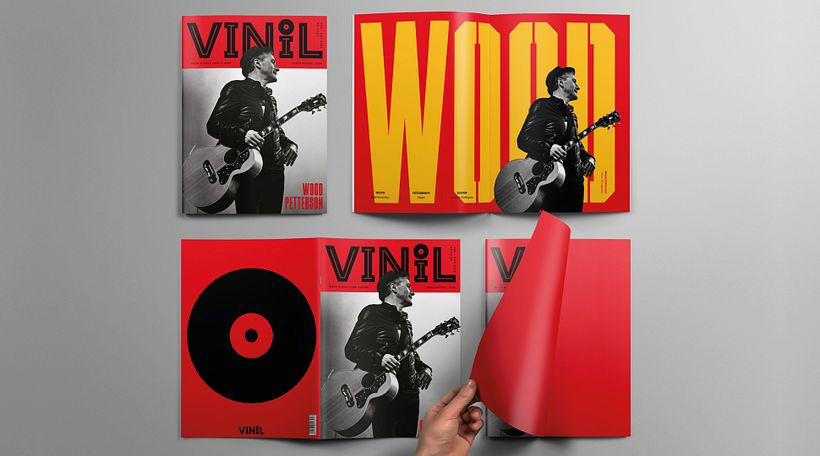 Visão geral do projeto gráfico Revista Vinil #01