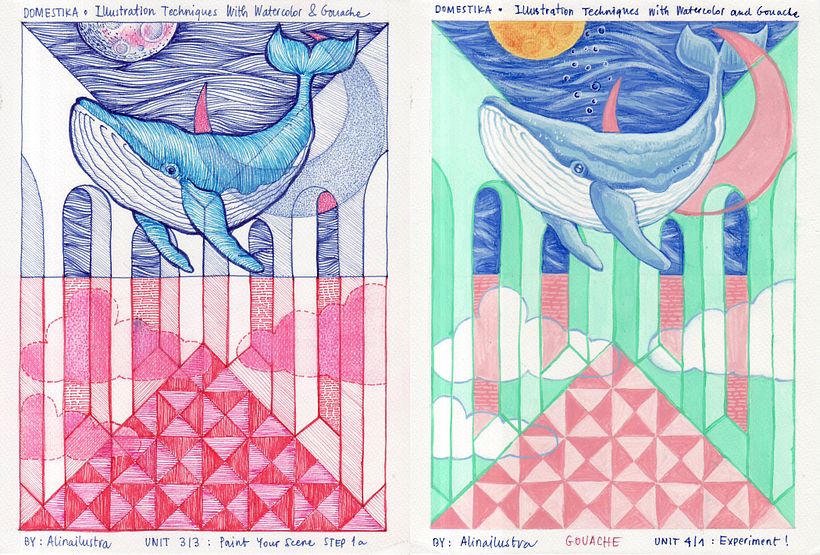 My project for course: Illustration Techniques with Watercolor and Gouache 2