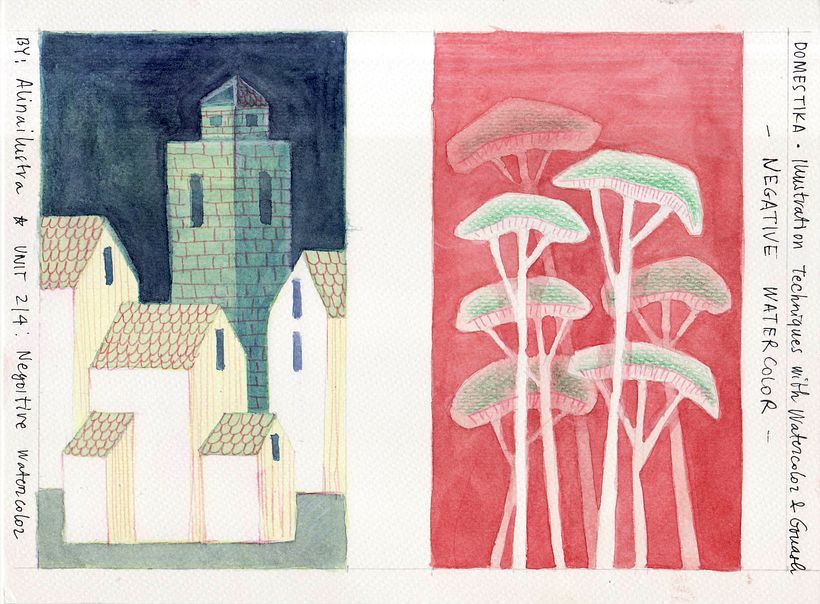 My project for course: Illustration Techniques with Watercolor and Gouache 9