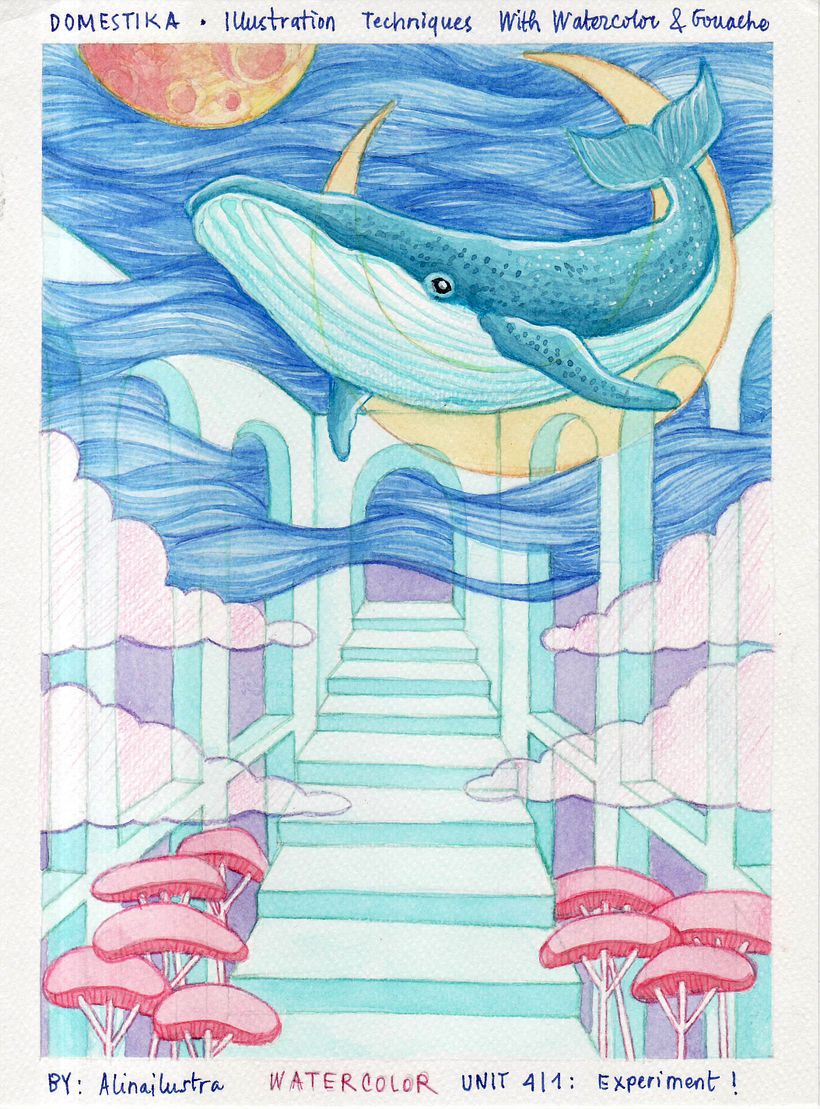 My project for course: Illustration Techniques with Watercolor and Gouache 14