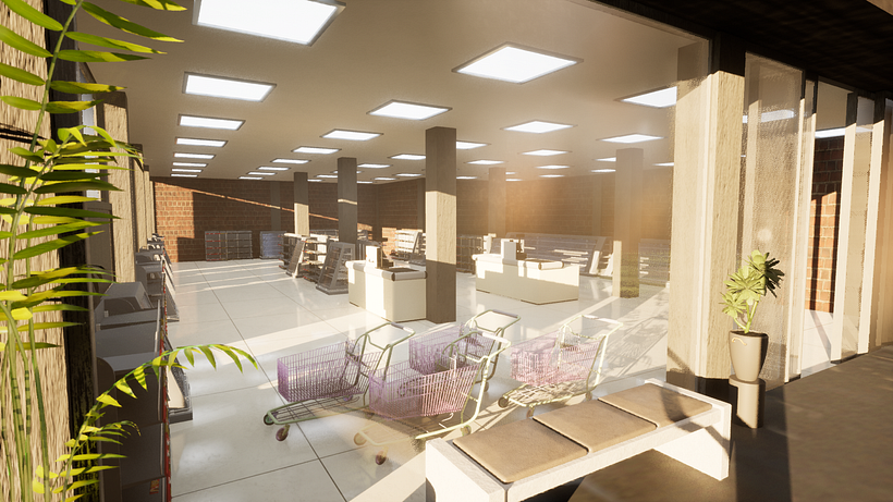 Parte de los modelados son propios hechos en blender y otra buena parte los descargué