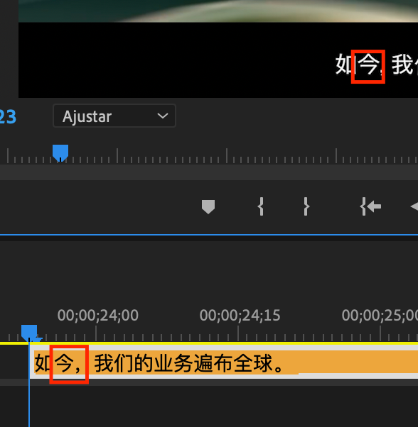 Error de caracteres en premiere 1