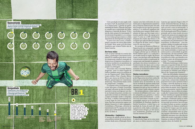 Sempre com o auxílio de números e gráficos para reforçar a narrativa.