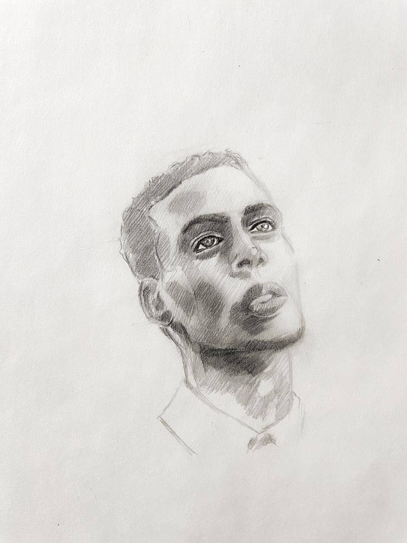 My project for course: Graphite Line Drawing for Portrait Sketchbooking 4