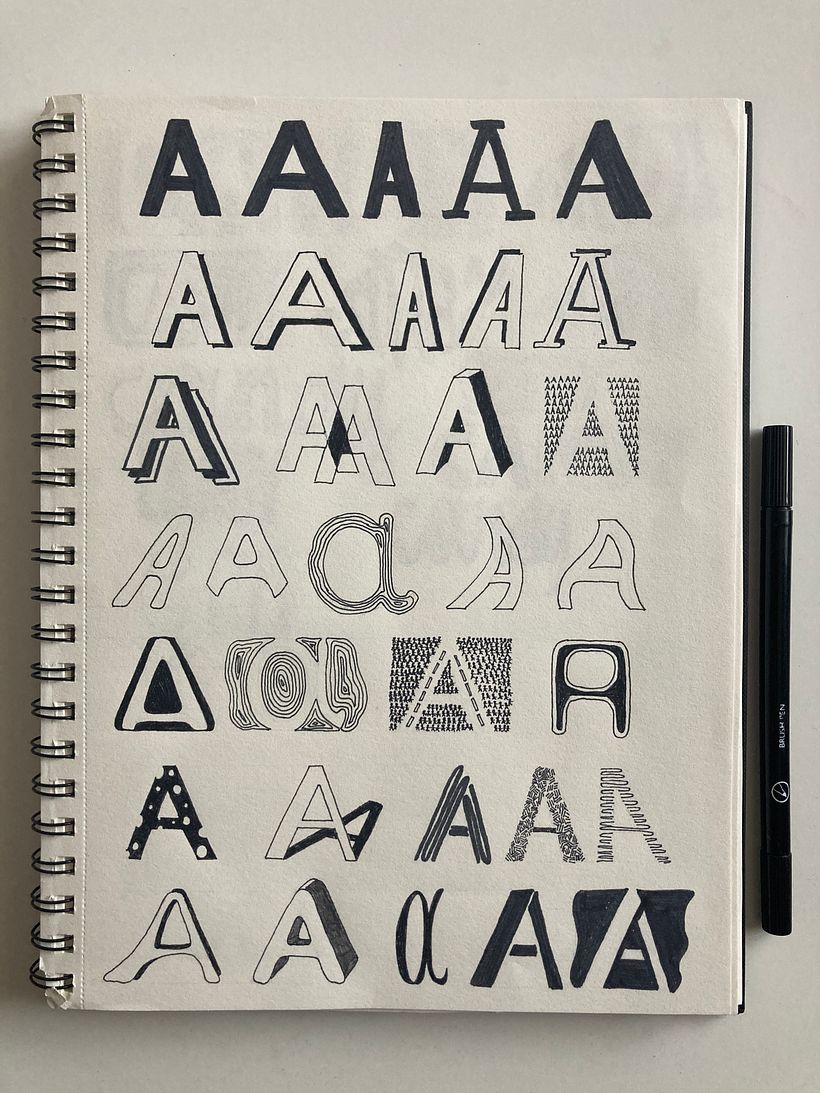 My project for course: Hand-Lettering Sketchbook: Techniques to Unlock Creativity 1