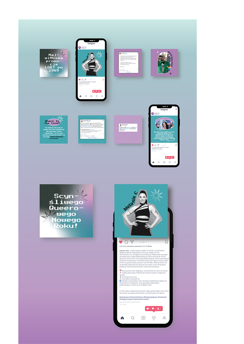 Instagram post design by @queer_tatry 5