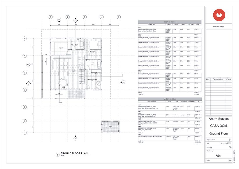 My project for course: 3D Architectural Design and Modeling with Revit 2