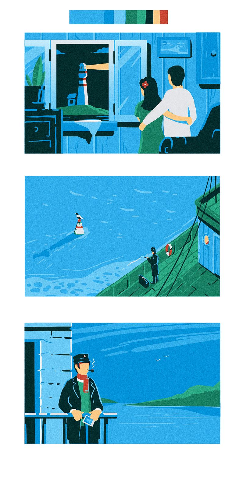 My project for course: Narrative Landscape Illustration with Stencils and Acrylics 1