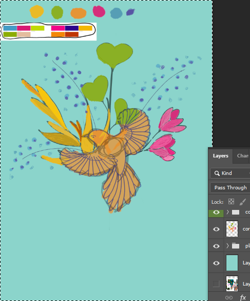 Meu projeto do curso: Ilustração flat com Photoshop 5