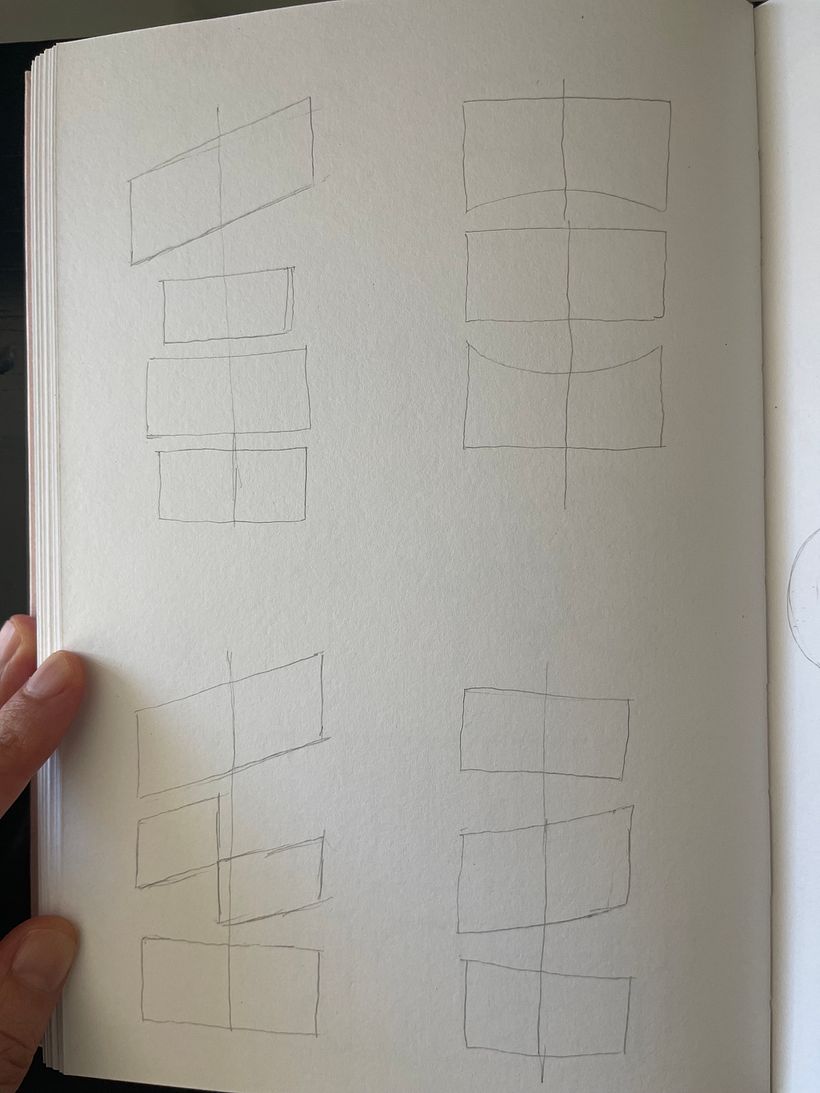 I explored different layout options.