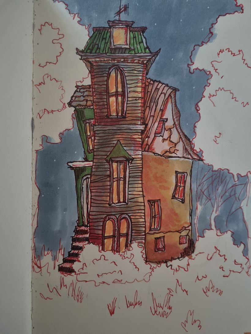 My project for course: Expressive Architectural Sketching with Colored Markers 4