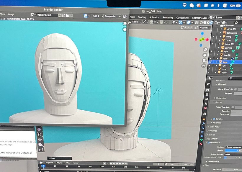 My project for course: 3D Character Creation in Blender 1