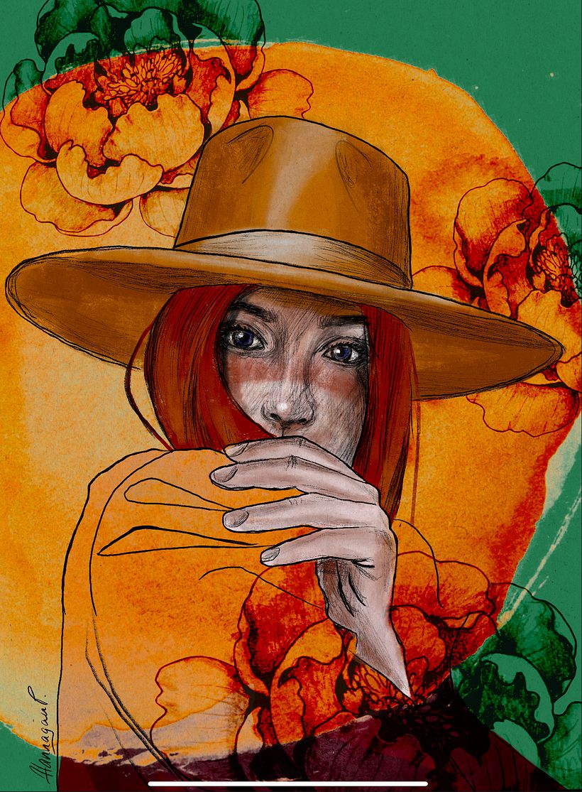 Illustrated Portraits with Procreate by @muralnomad.au 1