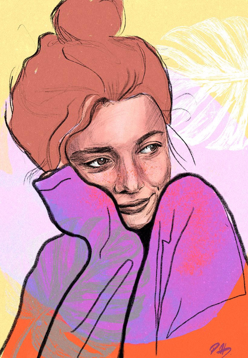Illustrated Portraits with Procreate by @muralnomad.au 3