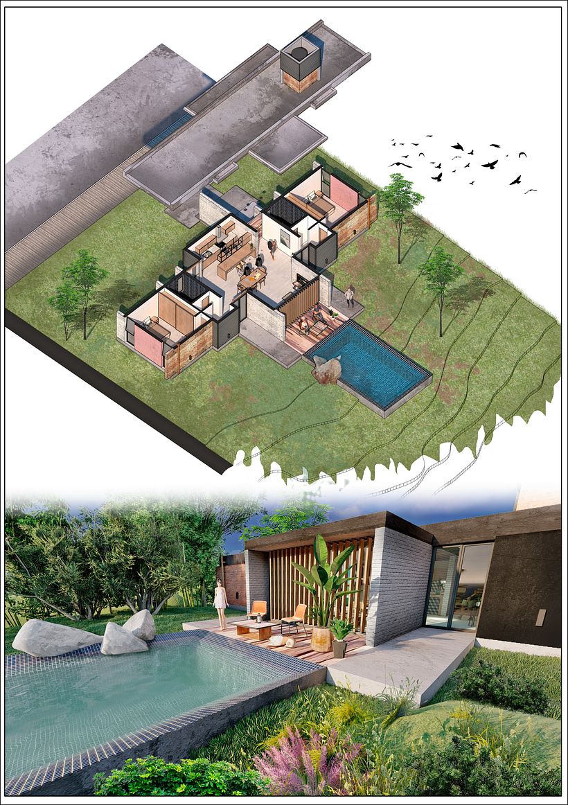 Mi proyecto del curso: Ilustración digital de proyectos arquitectónicos 1