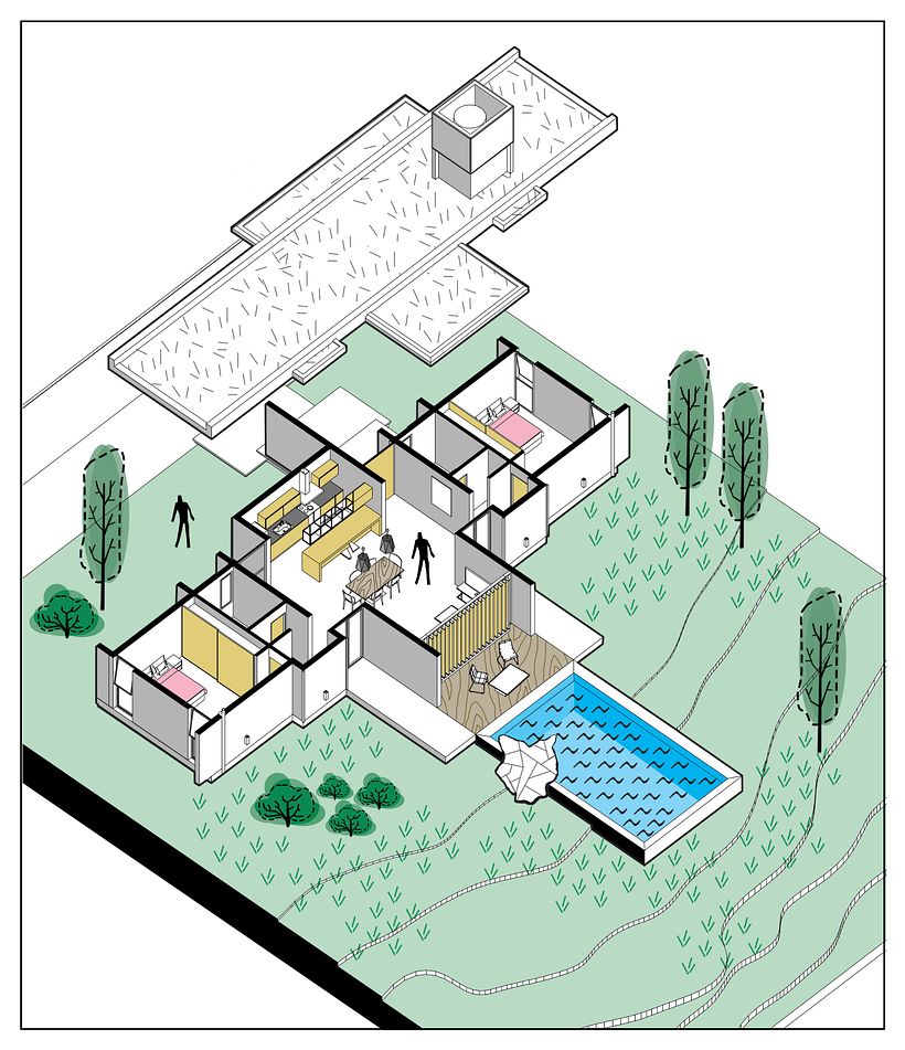 Mi proyecto del curso: Ilustración digital de proyectos arquitectónicos 3
