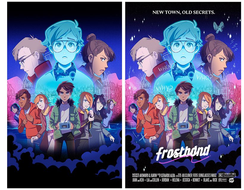 Con il colore pronto, il poster è pronto per aggiungere la grafica. Volevo renderlo simile a un poster cinematografico.