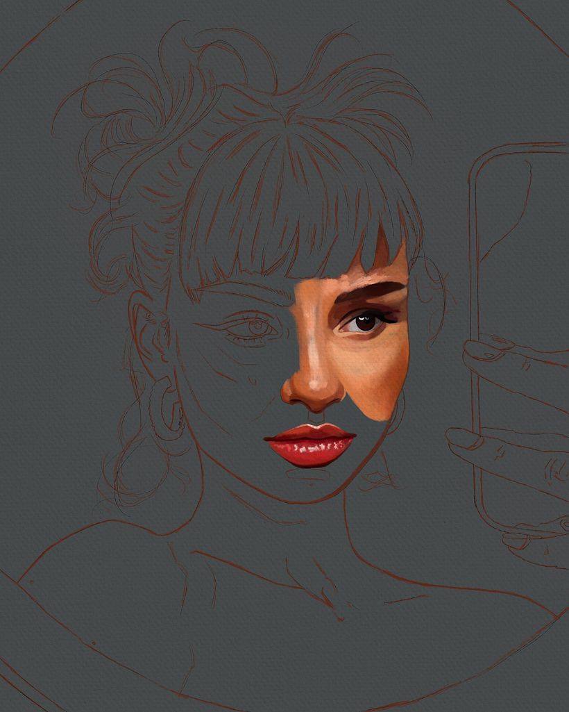 She is Stilla Tonik - My Project in Portrait Painting by Rod Lovell