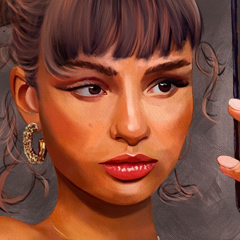 She is Stilla Tonik - My Project in Portrait Painting by Rod Lovell
