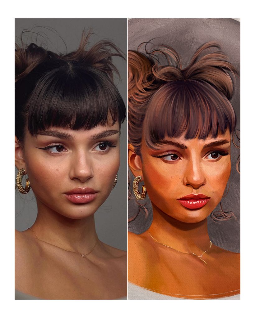 She is Stilla Tonik - My Project in Portrait Painting by Rod Lovell
