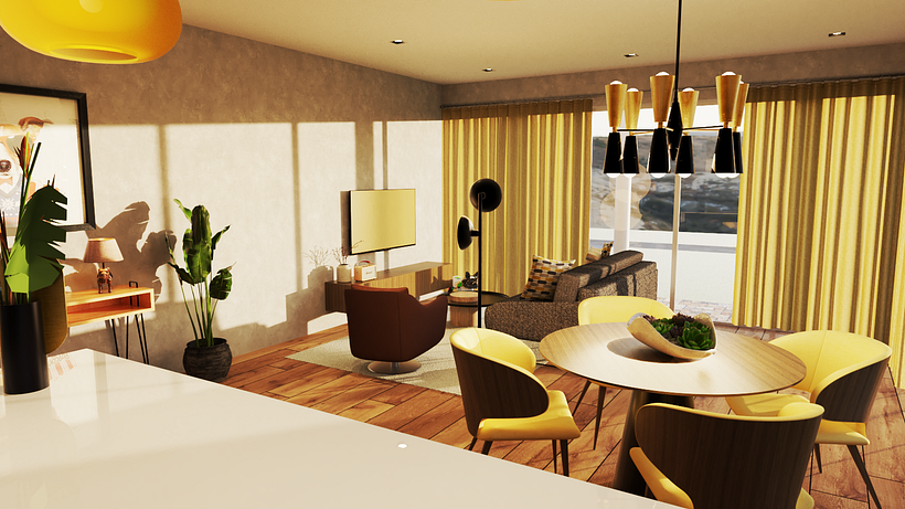 Meu projeto do curso: Render de interiores com SketchUp e V-Ray Next 4