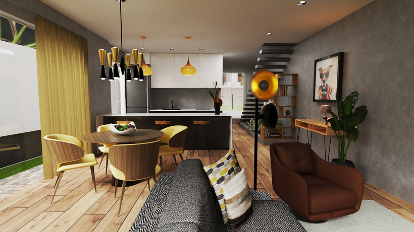 Meu projeto do curso: Render de interiores com SketchUp e V-Ray Next 5