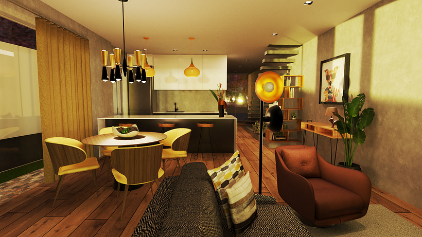 Meu projeto do curso: Render de interiores com SketchUp e V-Ray Next 6