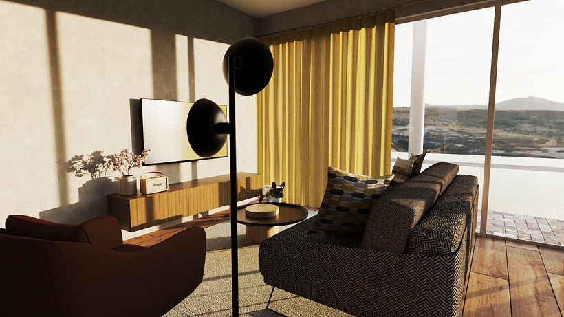 Meu projeto do curso: Render de interiores com SketchUp e V-Ray Next 7