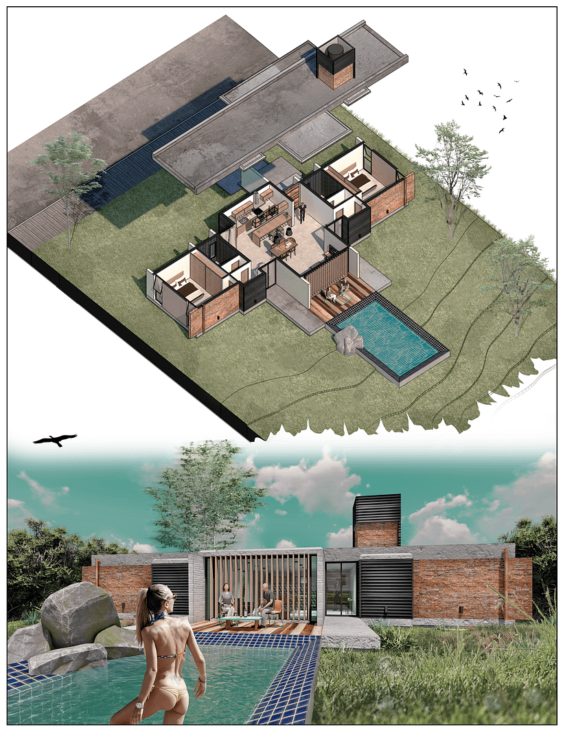 Mi proyecto del curso: Ilustración digital de proyectos arquitectónicos 1