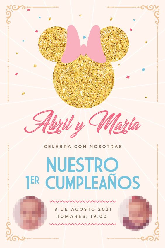 Invitaciones para cumpleaños (personalizadas) 1