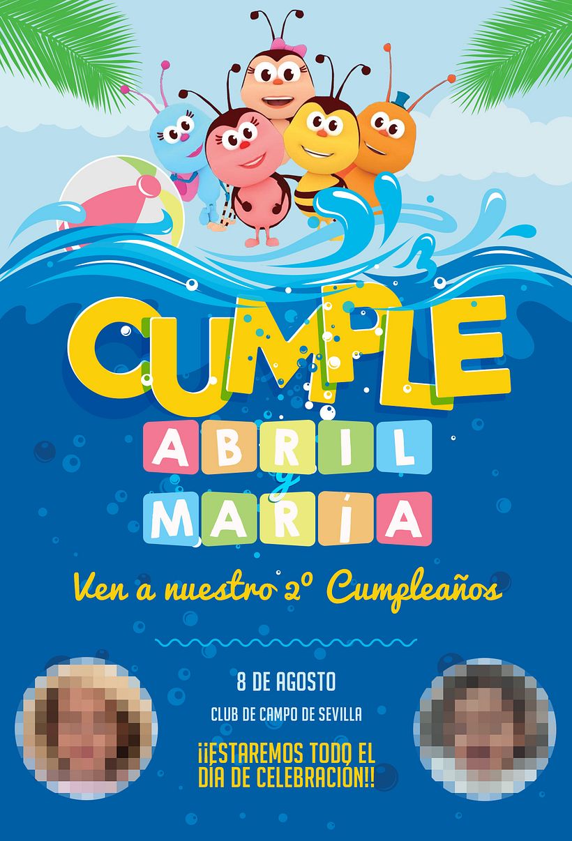 Invitaciones para cumpleaños (personalizadas) 2