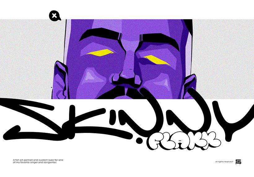 RELS B portrait - Tradycyjna ilustracja