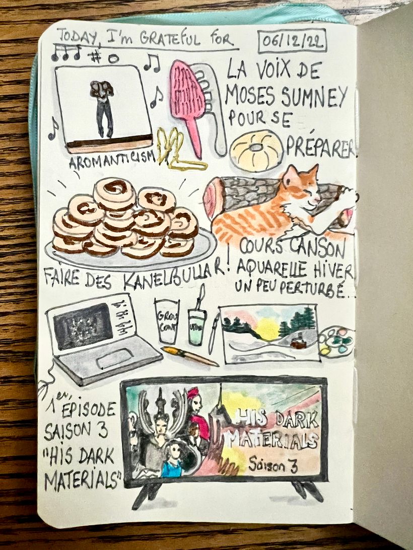 In the bathroom, I listened to Moses Sumney, made swedish pastry, took another online live course and started a new series