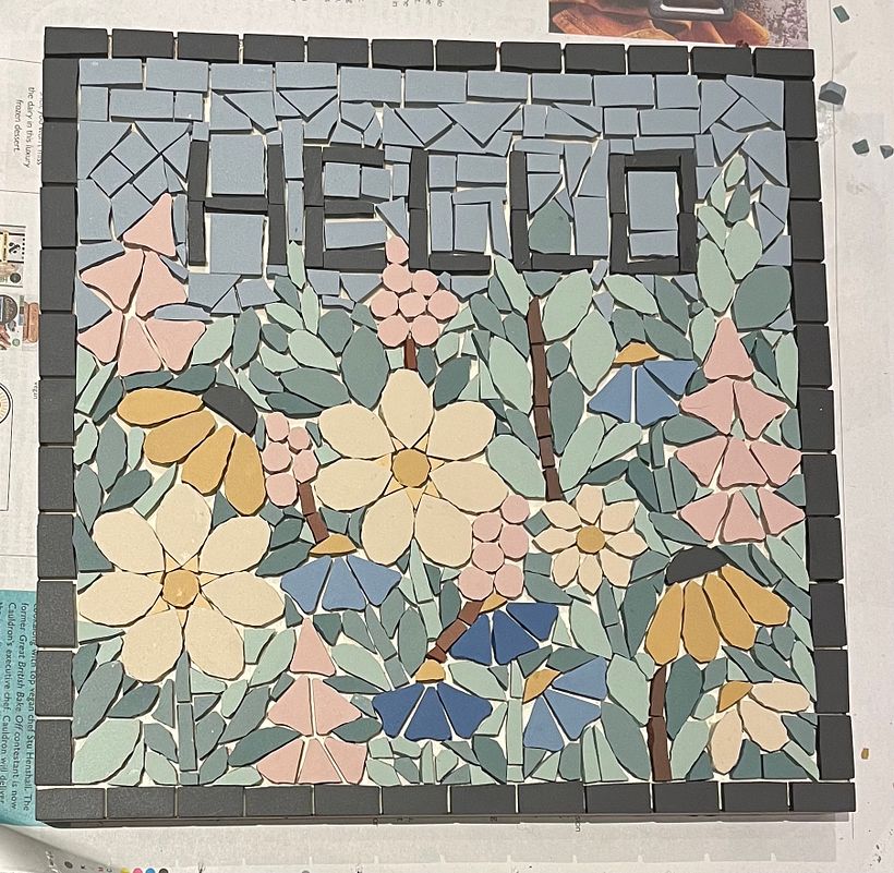 My project for course: Modern Mosaic Art: Make Floral Compositions with Tiles 2