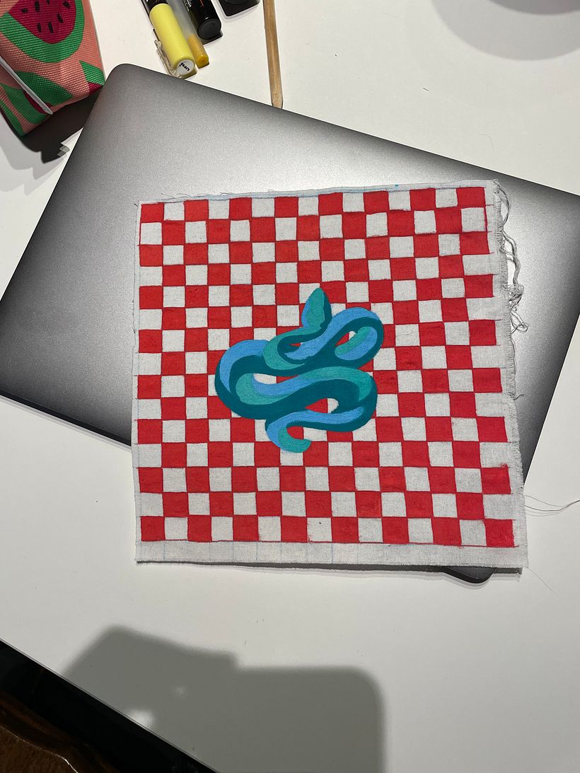 My project for course: Embroidery and Fabric Painting for Beginners 2