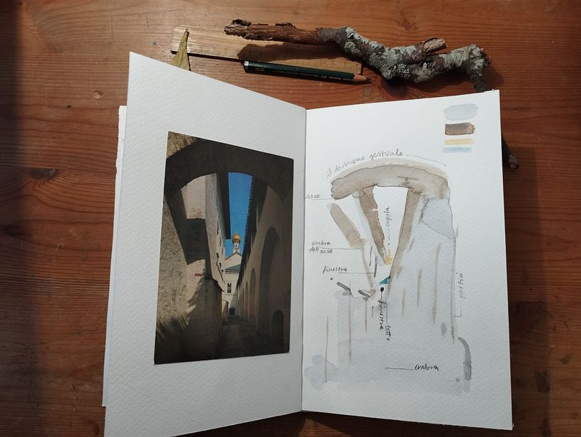 Il mio progetto del corso: Travel sketchbook con tecniche miste 5