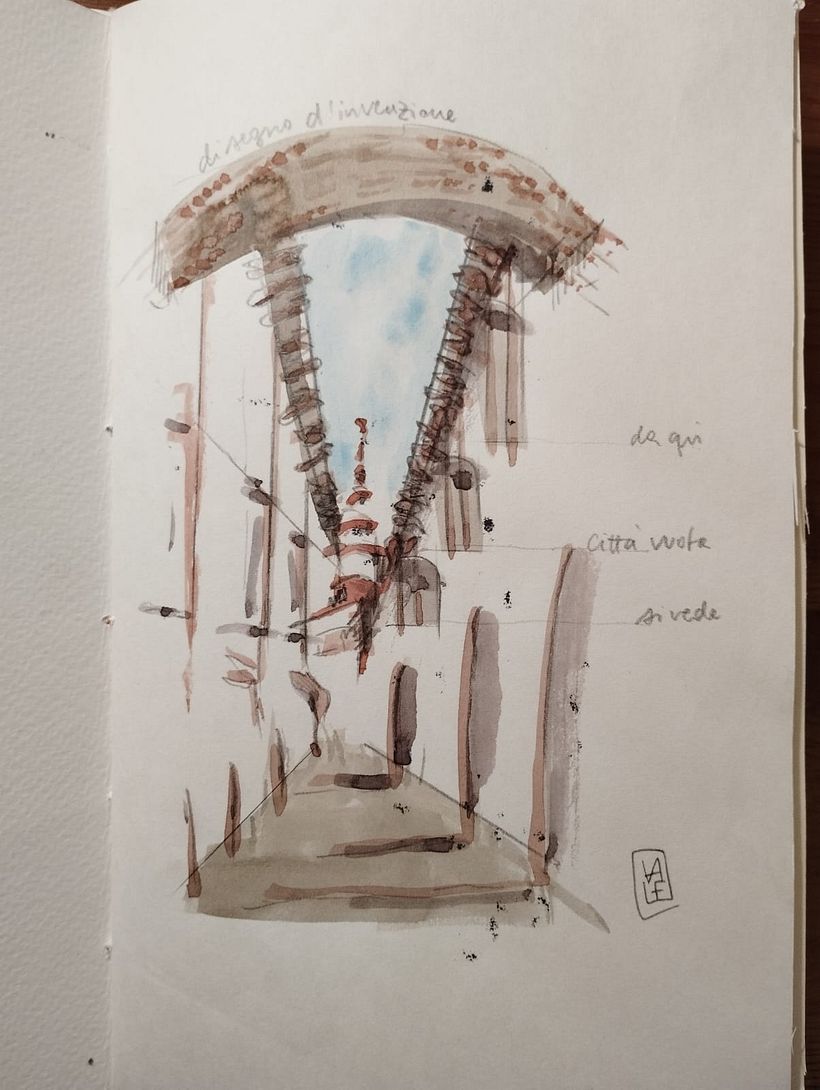 Il mio progetto del corso: Travel sketchbook con tecniche miste 9