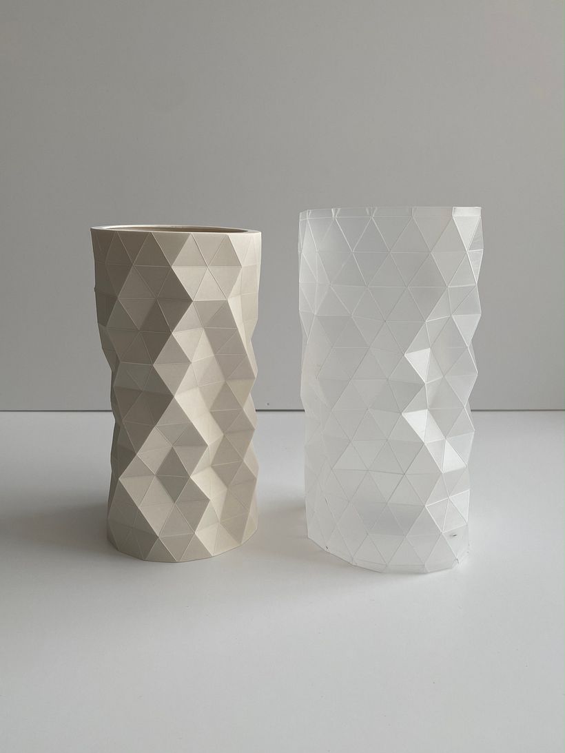 Facet vase in Acrylic resin 3