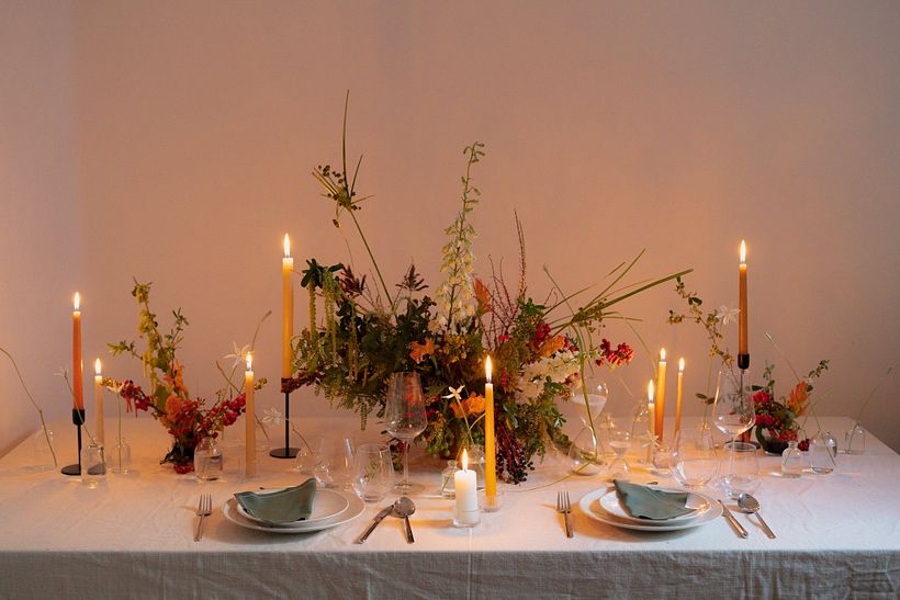 Mismos materiales, estilismos diferentes - Diseño floral y vegetal