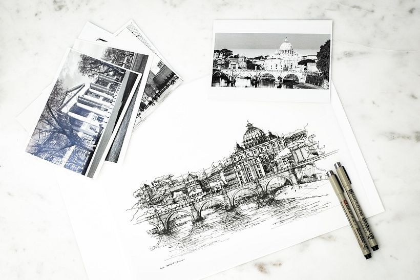 The reference images vs final