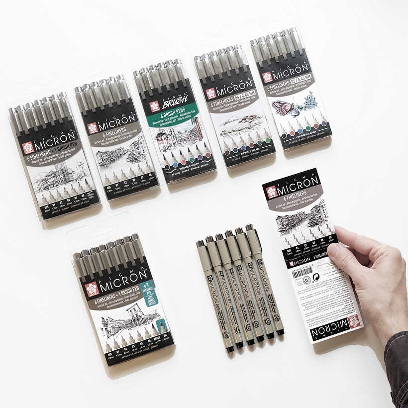 Some additional cover illustrations that I developed over the years for my favorite fineliners.