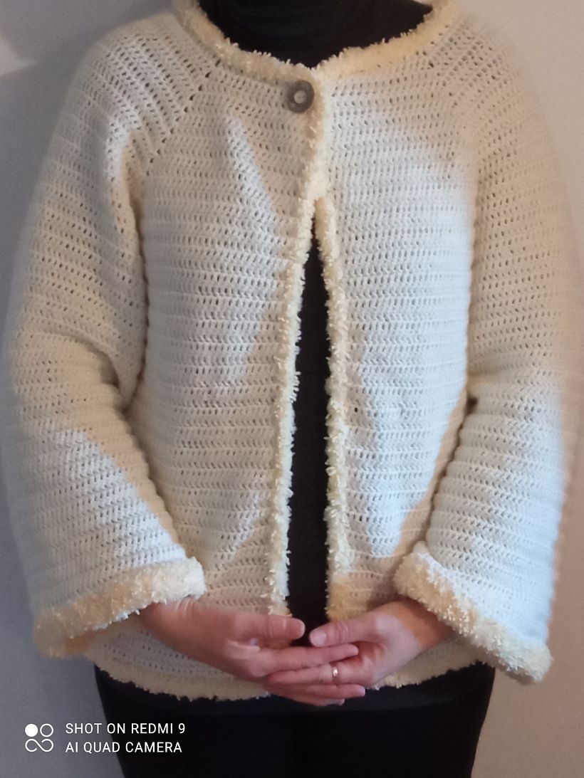 Cardigan top down  3