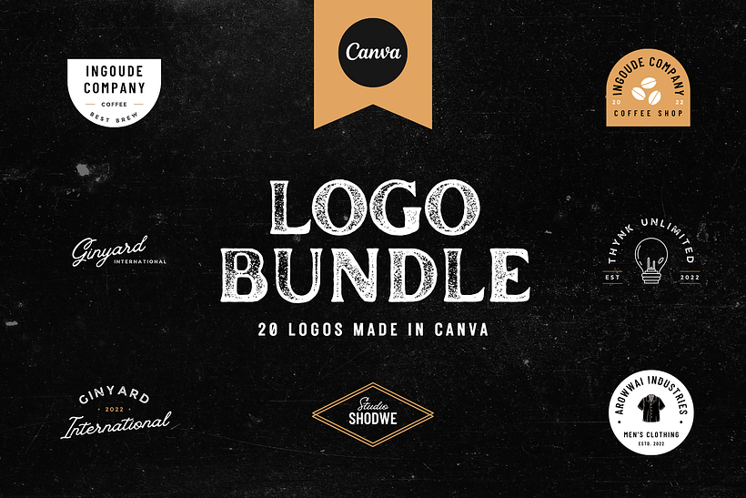 Vintage Logos in Canva 1